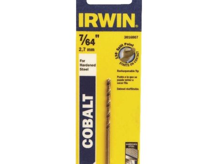 Irwin 7 64 in. X 2-5 8 in. L Cobalt Alloy Steel Drill Bit Straight Shank 1 pc Online Hot Sale