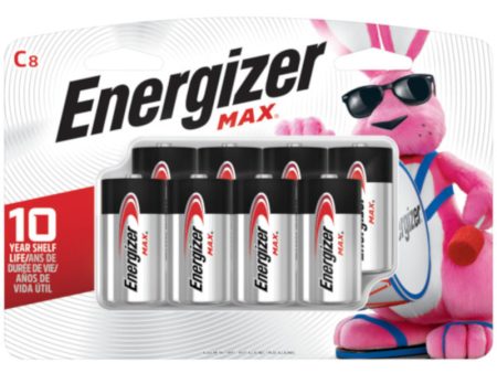 Energizer Max C Alkaline Batteries 8 pk Carded For Discount