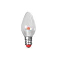 Feit LED Specialty C7 E12 (Candelabra) LED Bulb Red 0.25 Watt Equivalence 2 pk Fashion