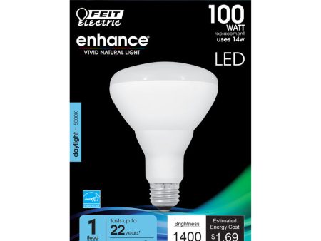 Feit BR30 E26 (Medium) LED Bulb Daylight 100 Watt Equivalence 1 pk Supply