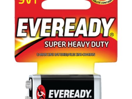 Eveready Super Heavy Duty 9-Volt Zinc Carbon Batteries 1 pk Carded Cheap