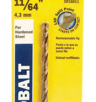 Irwin 11 64 in. X 3-1 4 in. L Cobalt Alloy Steel Drill Bit Straight Shank 1 pc Online