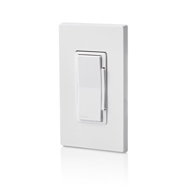 Leviton Decora White 600 W Toggle Smart-Enabled Dimmer Switch 1 pk For Discount