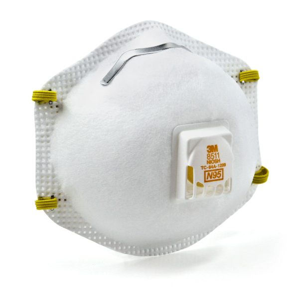 3M N95 Sanding and Fiberglass Disposable Respirator Valved White 2 pc Hot on Sale