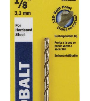 Irwin 1 8 in. X 2-3 4 in. L Cobalt Alloy Steel Drill Bit Straight Shank 1 pc Supply