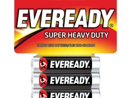 Eveready Super Heavy Duty AAA Zinc Carbon Batteries 4 pk Carded Online now