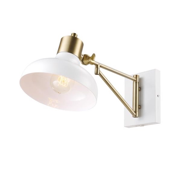 Globe Electric Berkeley 1-Light Polished Brass Wall Sconce Fashion