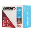 Arrow T50 3 8 in. W X 1 2 in. L 18 Ga. Flat Crown Heavy Duty Staples 5000 pk Fashion