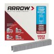 Arrow T50 3 8 in. W X 1 2 in. L 18 Ga. Flat Crown Heavy Duty Staples 5000 pk Fashion