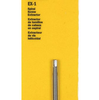 Irwin Hanson EX-1 Carbon Steel Spiral Screw Extractor 5.4 in. 1 pc Sale