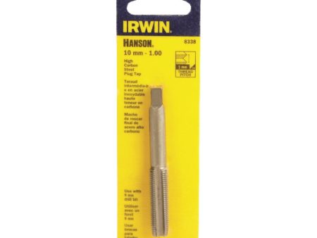 Irwin Hanson High Carbon Steel Metric Plug Tap 10 - 1.00 mm 1 pc Fashion