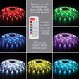 Armacost Lighting RibbonFlex home 16 ft. L Multicolored Plug-In LED Smart-Enabled Strip Tape Light K Fashion