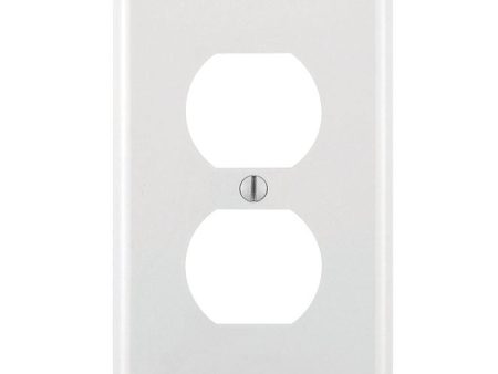 Leviton White 1 gang Thermoplastic Nylon Duplex Wall Plate 1 pk Supply