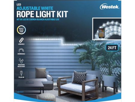 Westek 24 ft. L White Plug-In LED Rope Light Kit 548 lm Discount