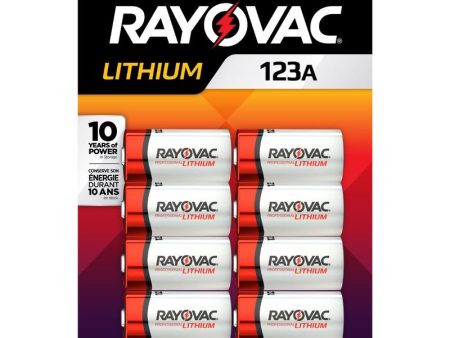 Rayovac Lithium 123A 3 V Camera Battery 123A 8 pk For Discount