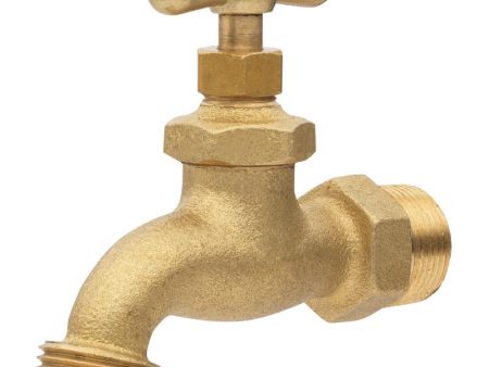 Homewerks 3 4 in. MIP pc X 3 4 in. MHT Brass Hose Bibb For Discount